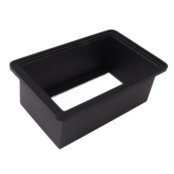 Coffee Knock Box Rubber Coffee Box with Removable Stainless Steel Ground Container for Cafe Bar L