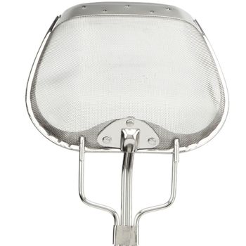 Fine Mesh Strainer 0.02in 304 Stainless Steel Firm Stable Handle Smoothing Skimmer Spoon for Kitchen Cooking