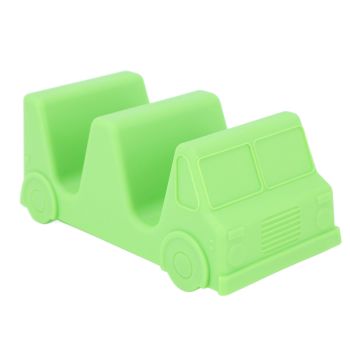 5PCS Taco Holder Stands Set Small Car Shape Wave Shape Taco Tray for Kitchen Restaurant Green