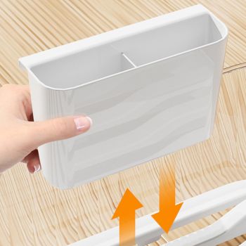 Dish Drying Rack Plastic Visualize Diversion Effluent Dish Diversion Rack for Chopsticks Bowl Plate Spoon Transparent White