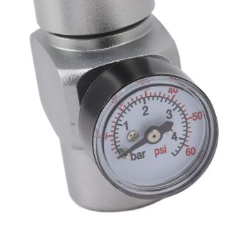 Water Pressure Reducing Valve 0‑60PSI Stainless Steel Pressure Regulator Multifunctional Hose Pressure Regulator for Homebrew