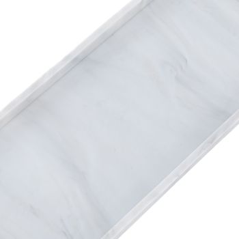 Silicone Storage Tray Silica Gel Kitchen Sorting Plate Tray Cosmetics Organizer Tray for Bathroom Dressing Table Marble Color Large Size