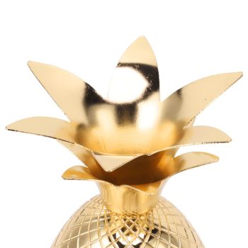 Cocktail Shaker Pineapple Shape Stainless Steel Polished Smooth Surface 500ml for Home Bar Gold