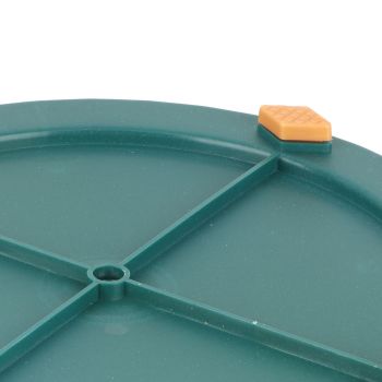 Kitchen Turntable Spin Round Tray 360 Degrees Rotating Non Skid Multifunctional Spice Organizer for Cabinet Pantry Refrigerator Countertop Green