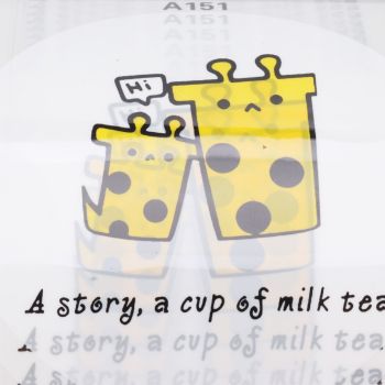 Cup Sealer Film 2000PCS Per Roll CPP Cute Giraffe Pattern Milk Tea Cup Sealing Film for Plastic and Paper Cup 90 to 95mm