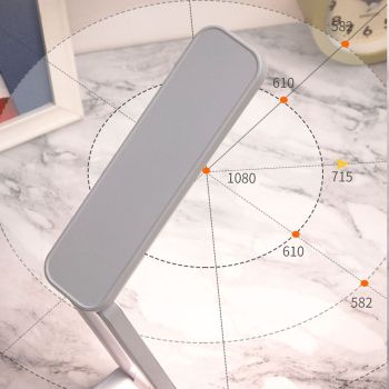 Desk Lamp Foldable Portable Plug in Soft Light Table Lamp for Office Home