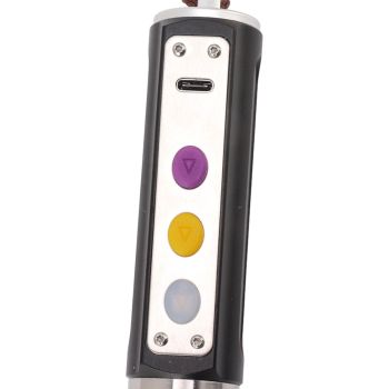 Jade Appraisal Light 3 Light Source Stepless Dimming LED Jade Identification Flashlight for Jewelry Black