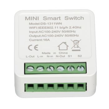 WiFi Switch Portable 16A Smart Power Switch APP Voice Control Miniature Remote Dual Control Switch for Tuya APP AC100‑240V