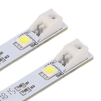 2Pcs Refrigerator LED Light Board White Eyes Friendly Freezer LED Light Strip for Electrolux BCD SL300LED001 DC12V