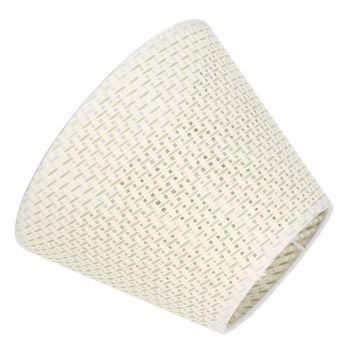 PE Woven Table Lamp Shade Beige Wear Resistant Woven Lamp Cover for E27 E14 Caliber Lampholder