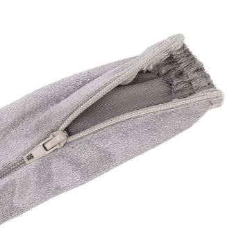 Chain Cover Dustproof Wire Flannelette Cloth 60cm Length 5cm Width with Zipper for Protection Grey