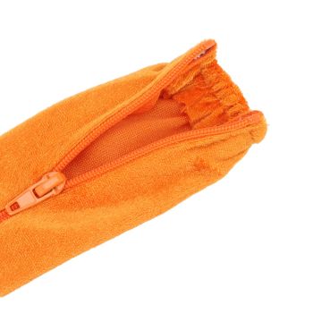 Chain Cover Dustproof Wire Flannelette Cloth 60cm Length 5cm Width with Zipper for Protection Orange