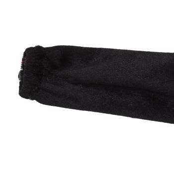 Chain Cover Dustproof Wire Flannelette Cloth 60cm Length 5cm Width with Zipper for Protection Black