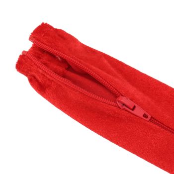Chain Cover Dustproof Wire Flannelette Cloth 60cm Length 5cm Width with Zipper for Protection Red