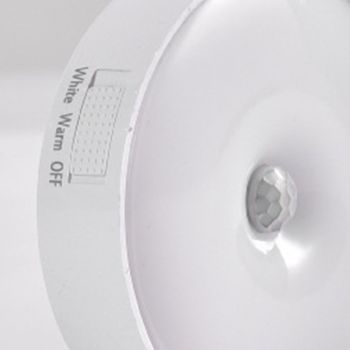 4Pcs Motion Sensor Night Light Rechargeable LED Lamp Auto On Off Warm White Lighting for Home