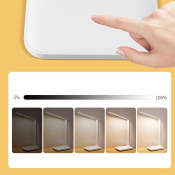 LED Reading Lamp Plastic Eye Protection USB Charging Desk Light for Bedroom Study 10W 5V/1A