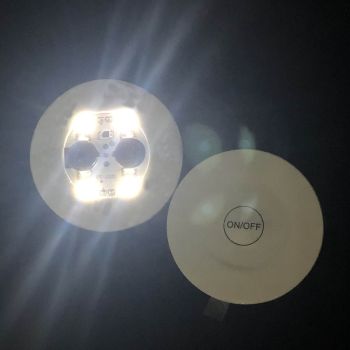12PCS LED Luminous Cup Sticker Colorful Decorative Lightweight Adhesive Backing LED Coaster for Bar