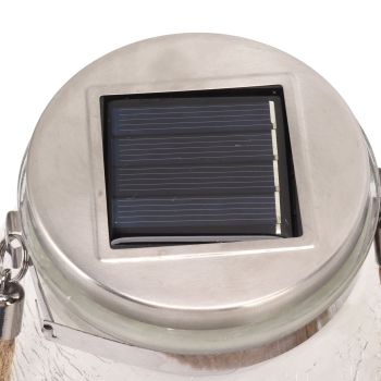 2Pcs Solar Glass Ball Waterproof Automatic LED Rotating Cracked Lantern Light for Lawn Terrace Outdoor
