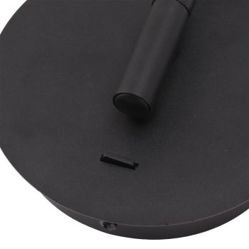Swing Arm Wall Lamp Wall Mounted Bedside Lamps with Adjustable Swing Arms for Bedroom Living Room Reading Black