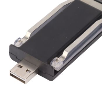Clip On Book Light Multipurpose Ultrathin Mini 3 Levels Brightness USB Rechargeable Book Reading Light Black
