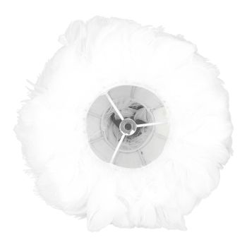 Feather Table Lamp USB Type C 5V Touch Control Stepless Dimming LED Table Lamp for Bedroom Cafe White