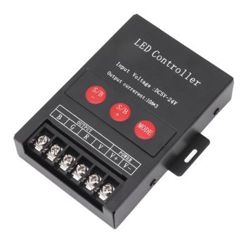 RGB LED Controller High Power Wireless Iron Shell 15 Modes Colorful Light Controller for KTV Hotel Home