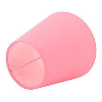 3pcs Cloth Fabric Lampshade Innovative E14 Intervention Type Modern Fabric Lampshade Dust Cover for Bedroom Bedside Pink