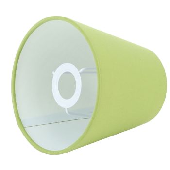 3pcs Cloth Fabric Lampshade Innovative E14 Intervention Type Modern Fabric Lampshade Dust Cover for Bedroom Bedside Pea Green