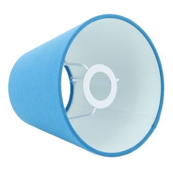 3pcs Cloth Fabric Lampshade Innovative E14 Intervention Type Modern Fabric Lampshade Dust Cover for Bedroom Bedside Retro Blue