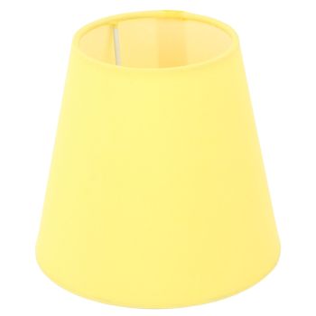 3pcs Cloth Fabric Lampshade Innovative E14 Intervention Type Modern Fabric Lampshade Dust Cover for Bedroom Bedside Yellow