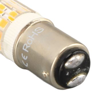 2pcs BA15D Led Bulbs Dimmable 6W Double Contact DC Bayonet Base 540LM 76 LED Warm Light 60W Halogen Bulbs Equivalent 100‑130V