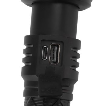Rechargeable LED Flashlights 10000LM 5 Modes Super Bright Waterproof Flashlights with Fluorescent Strip for Emergency