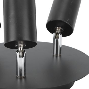 Ceiling Spotlight Holder 3 Head Rotating Lamp Base Ceiling Lamp Holder E27 Track Light Holder for Kitchen Bedroom 85‑265V