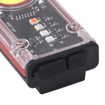 800LM COB Keychain Work Light Rechargeable Mini LED Flashlightht Outdoor Flashlight Bottle Opener Signal Light K45 Red
