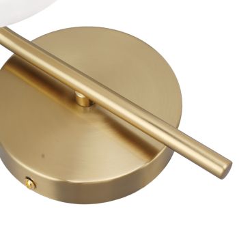 Glass Wall Sconce Indoor Wall Sconce Golden E27 E26 Wall Lamp Holder 85‑265V for Bedroom