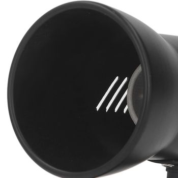 Wall Light Bulb Holder E26 Rotatable Matte Black Easy Installation Wall Mounted Bulb Socket for Bedroom Office 85‑265V