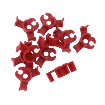 20Pcs Plant Bender Plastic Low Stress 90 Degree Angle Adjustable Plant Training Clips for Green House Garden Red