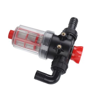 Irrigation Water Pump Filter Fine Mesh Double Layer Filtration High Flow Inline Strainer for Garden Lawn 32mm Connector (External 1.2 Inch Tube)