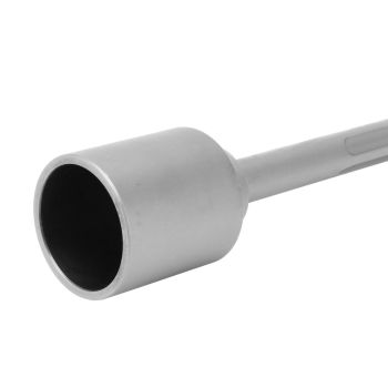 T Post Driver 5 Pits Shank Steel Fence Post Driver Hand Post Pounder Hammer Drill Attachment 20cm Length 45mm / 1.8in