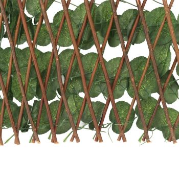 Artificial Hedges Fence Simulation Expandable Sun Protection Waterproof Artificial Topiary Hedge Plant for Garden Begonia Leaf
