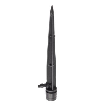 100pcs Drip Emitters 360 Degree Adjustable Water Flow Drippers Sprayer for Patio Lawn Bed Watering System 13cm / 5.1in Black