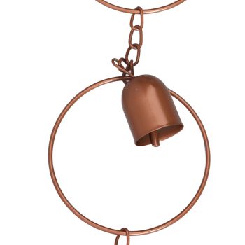 Hanging Rain Chime Metal Beautiful Sound Decorative Bell Shaped Rain Chain for Gutter Drainage