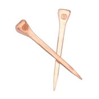 250Pcs Horseshoe Nails Copper Plated Rustproof Equestrian Riding Equipment Pet Supplies 47.5mm E4
