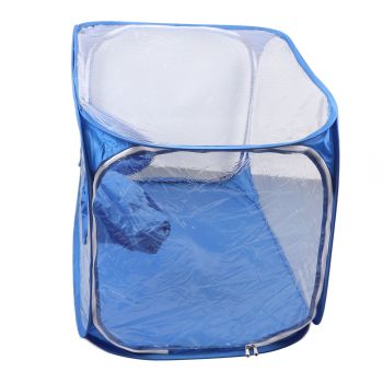 Mushroom Grow Tent Still Air Box Portable Foldable PVC 2 Arm Ports Mushroom Grow Container for Study Research