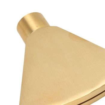 Fan Shaped Fountain Nozzle G1 Inch Brass Flat Head Spray Nozzle Fountain Sprinkler Head for Garden Pool Pond Landscaping