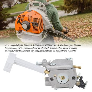 Carburetor Air Filter Kit Backpack Blower Parts Kit for Ryobi BP42 RY08420 RY08420A RY42BPEMC RY42WB 308054093 308054079 Engine Carb