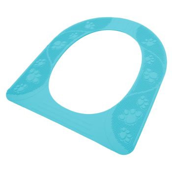Four Season Universal Toilet Seat Cover Washable Silicone Non Slip Toilet Seat Cover Pad Sky Blue