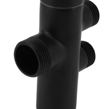 Shower Head Diverter Black Rustproof Leakproof Wall Mounted Shower Arm Diverter Valve for Toilet Sink
