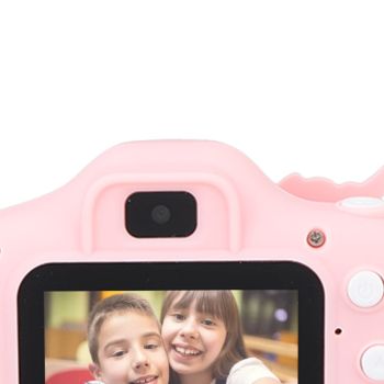 Kids Camera Dual Camera 2.0in IPS Screen 1080P Video Camera Toy with 32G Memory Card Pink