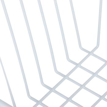 2Pcs Freezer Organizer Bins Steel Wire Large Capacity Strong Bearing Freezer Basket with Handle for Closet Countertops 56.5 X 25.2 X 24cm / 22.2 X 9.9 X 9.4in (L X W X H) with 7cm / 2.8in Handle
